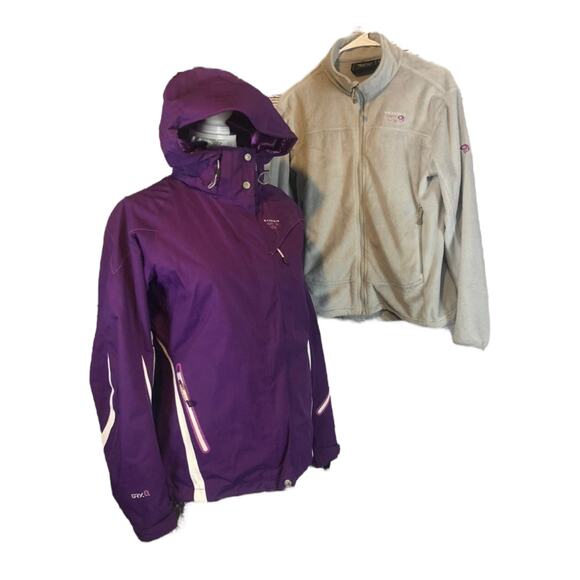 Mountain Hardwear Trifecta women's 3-in-1 insulated jacket & fleece size medium - Picture 4 of 12